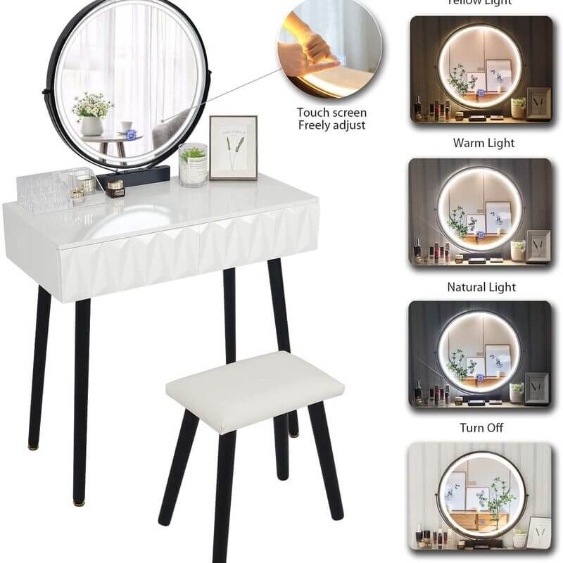 Top 10 White Vanity Tables with Lights 2024
