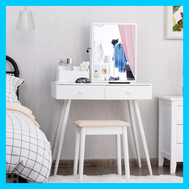 Best White Vanity Table with Drawers