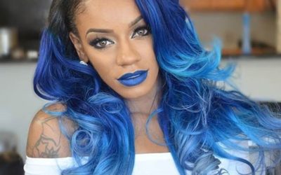 Black Women with Blue Hair 